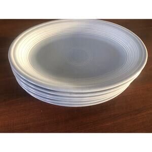 6 Fiesta Fiestaware Periwinkle Blue Oval Serving Plate Platter 11” VTG Tiny Chip